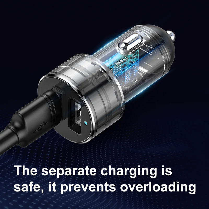 Baseus 3.1A Quick Charging Dual USB Car Charger 2 in 1 Cigarette Lighter Universal Phone Charger Adapter Usb Car Quick Charger