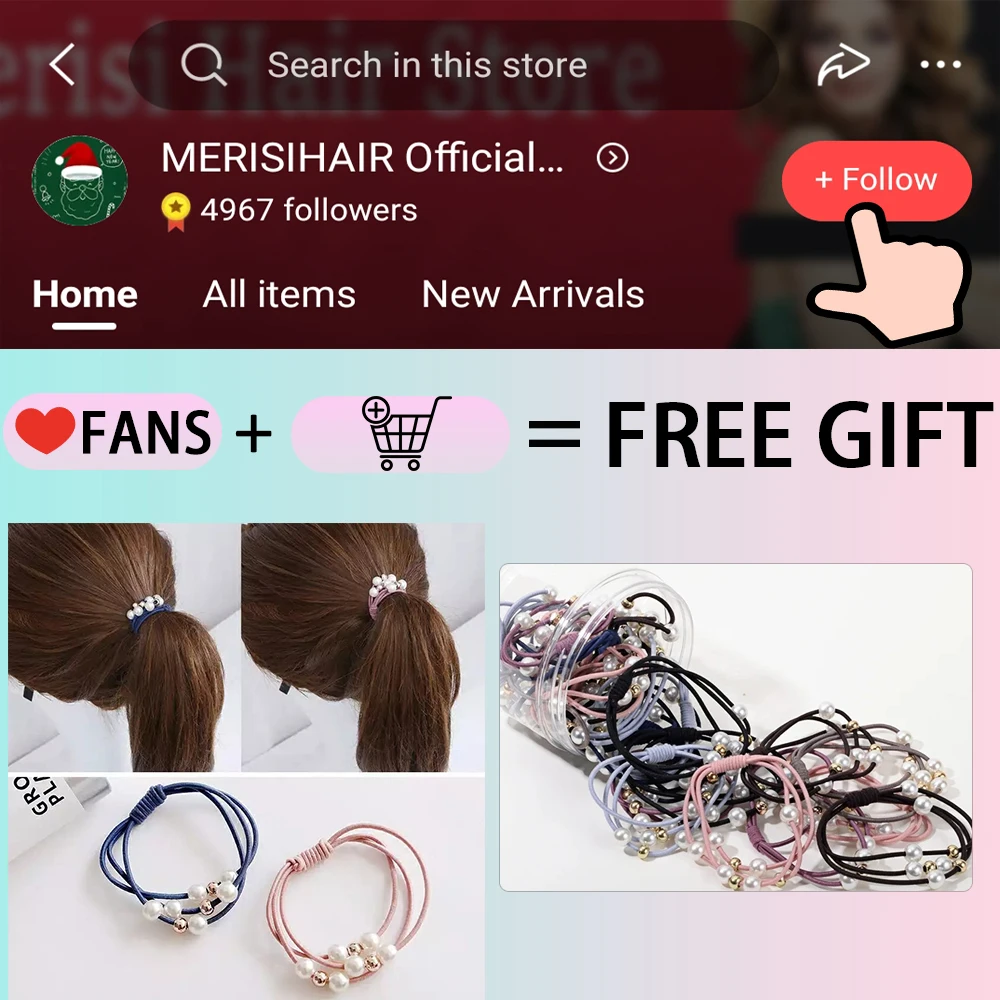 MERISIHAIR Synthetic Long Straight Wrap Around Clip In Ponytail Hair Extension Heat Reistan Pony Tail Fake Hair