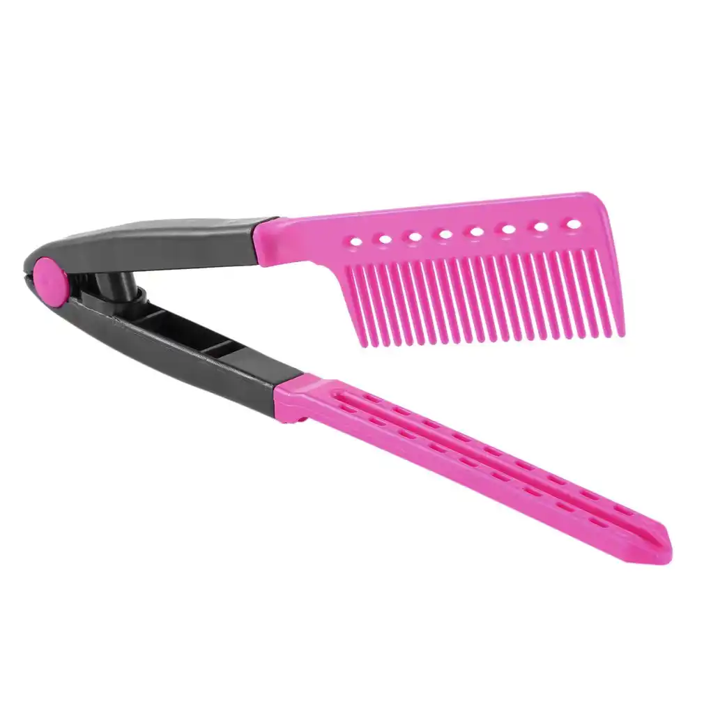 Fashion V Type Hair Comb Hair Straightener Combs Diy Salon Haircut