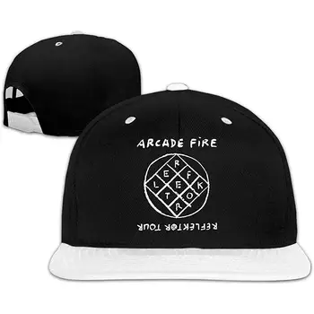 

TSDFCArcade Fire Reflektor Music Band Logo Hip Hop Fun Baseball Cap White Adjustable Plain Hat