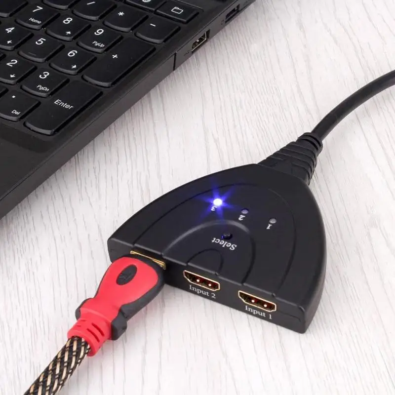 Мини Hdmi сплиттер 1080P 3 в 1 выход Коммутатор Hdmi переключатель концентратор адаптер порт Hdmi 3 кабельный порт сплиттер W3W5