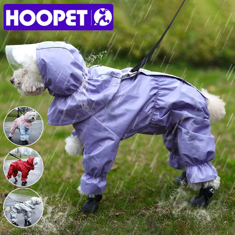 Плащ для собак HOOPET непромокаемый плащ собаки XS-2XL водонепроницаемый 4 цвета