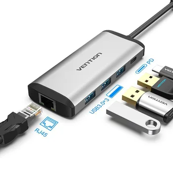 

Type-C Docking Station HDMI PD laptops Hub For Macbook Surface Lenovo Dock USB 3.0 PD chargeing 5in1