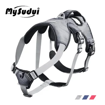 

MySudui Medium Big Dog Harness For Dogs Collars And Harnesses Car Reflective Secure Multi-Use Pet Harness Dog Harness Large Vest