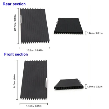

2pcs Center console shutter Replacement Roller Rear+Front Cover For BMW X5 X6 E70 E71 2007-2014