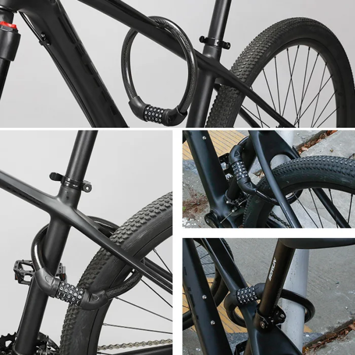 Bike Bicycle Chain Lock Combination Password Security Digital Cable Scooter Portable BB55