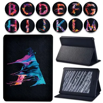 

Painting Letter Series Tablet Case for Amazon Kindle(8/10th Gen)/Paperwhite(5/6/7/10 Gen)/Paperwhite1/2/3 6 Inch Anti-fall Cover