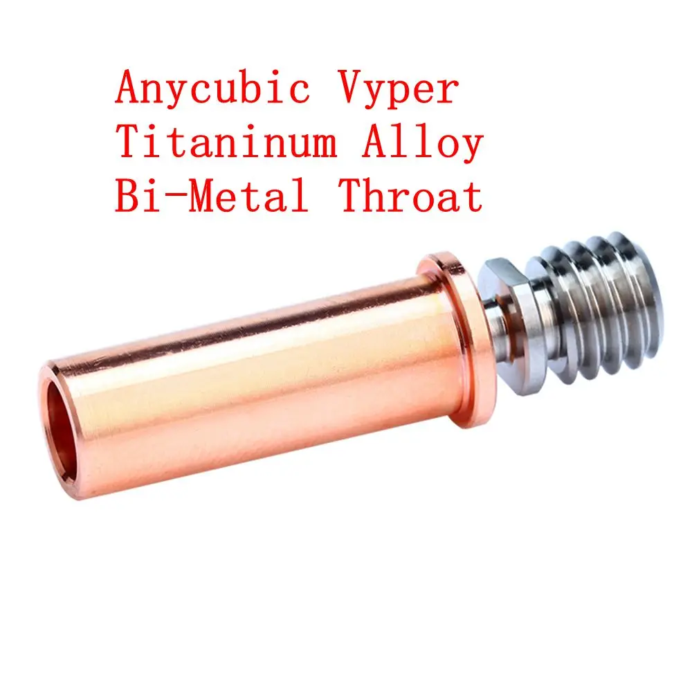 

Детали для 3D-принтера из титанового сплава Bi-Metal throat Heatbreaker для ANYCUBIC Mega S ANYCUBIC Mega Pro ANYCUBIC Vyper 1,75 мм Филамент