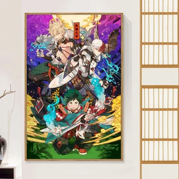 

painting by numbers art paint by number Hand-painted anime my hero college home home wall corridor decorative painting
