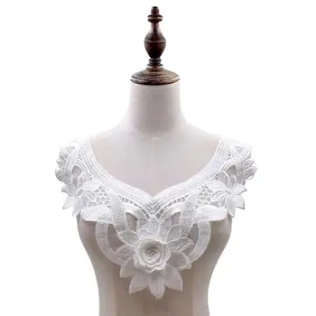 

DIY Embroidery Lace Hollow Neckline Collar Trim Clothes Sewing Applique Decor DIY Neckline Collar Costume Decoration Accessories