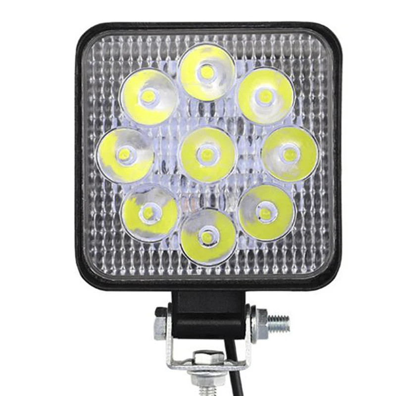 1 шт. 27W 2200lm 12-24V IP67 6000K квадратная светодиодная лампочка для ...