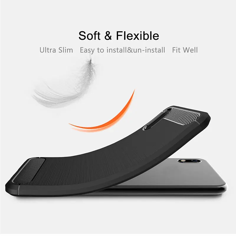 Для Xiaomi Redmi 7A MiCC9 CC9E 9 SE чехол Бампер Мягкий ТПУ силиконовый чехол карбоновый армированный чехол s для Redmi Note 5 6 7 Pro Чехол