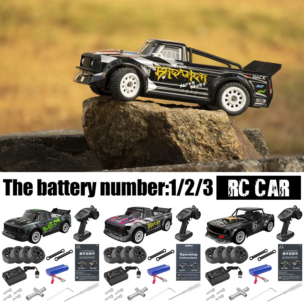 4WD RC Car 1/16 2.4G Drift 30km/h High Speed LED Light Proportional Control Vehicles Racing Cars Boys SG 1603 / 1601 1604 | Игрушки и