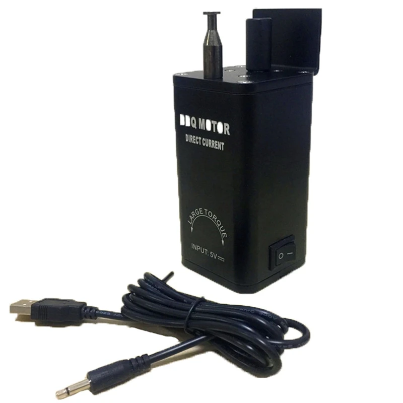

New Hot 5V Usb Bbq Motor Grill Rotisserie Rotating Barbecue Spit Rotisserie Motor Portable Barbecue Tool 8 Rpm Speed Bbq Parts