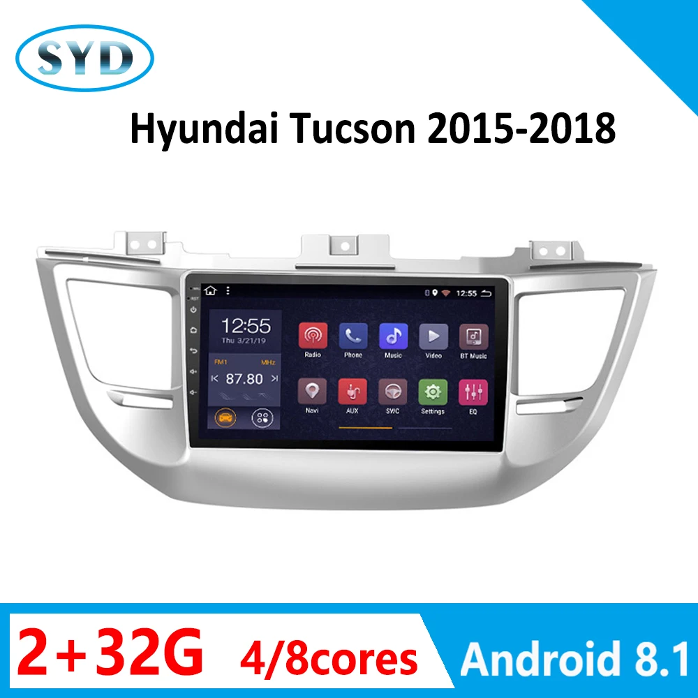 Автомобильный радиоприемник для hyundai Tucson 2015-2018 мультимедийный плеер dvd