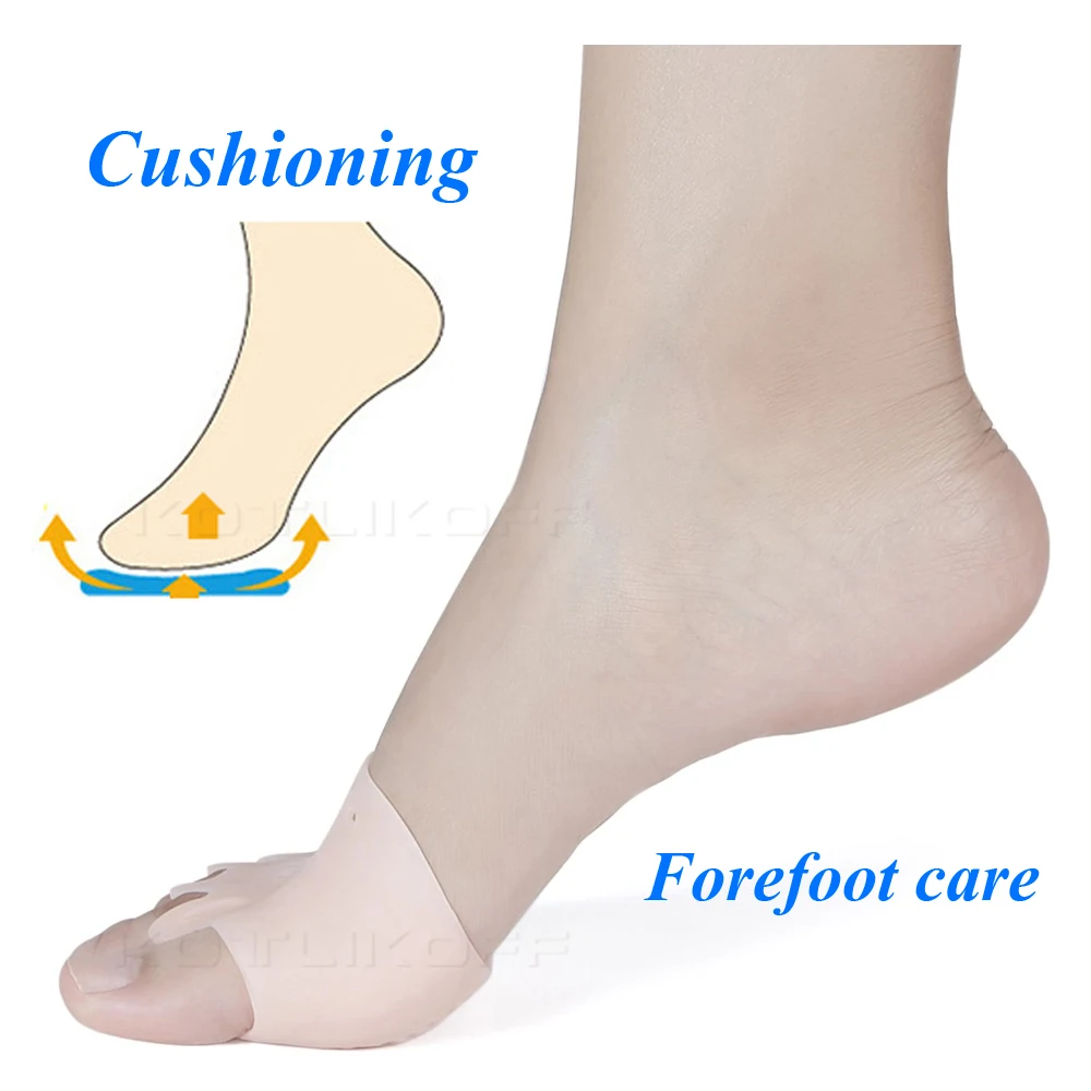 Insoles Forefoot Pads for Women High Heel Shoes Foot Blister Care Toes Insert Pad Silicone Gel Insole Pain Relief Separator
