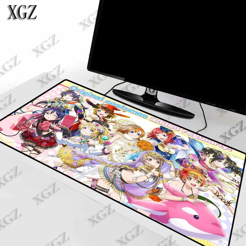 

XGZ Japan Sexy Girl Anime MousePad Large Locking Edge Speed Game Gamer Gaming Mouse Pad Soft CSGO Dota 2 Laptop Notebook Mat XXL