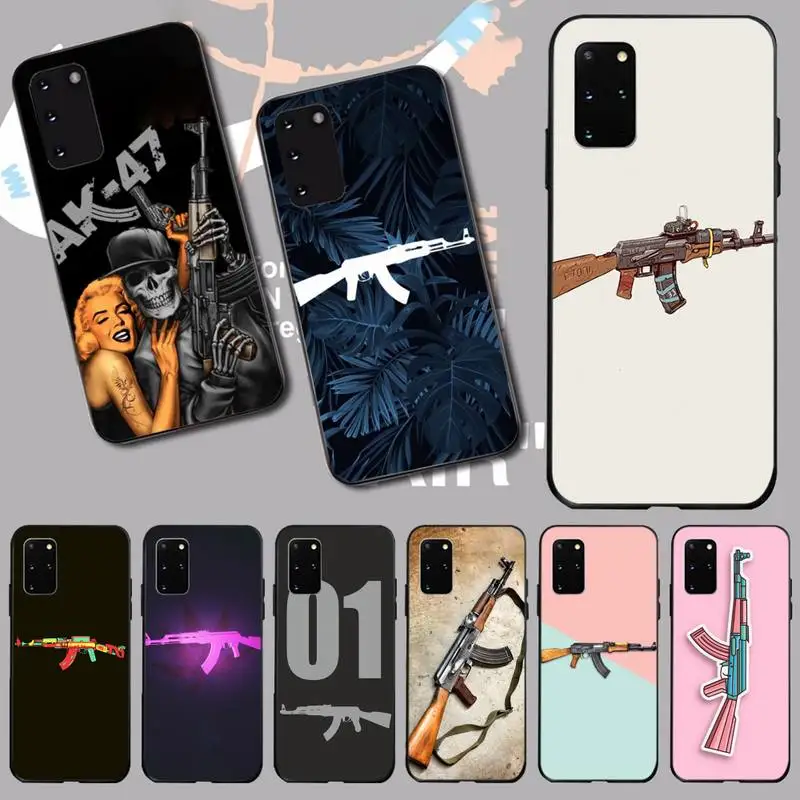 Роскошный чехол для телефона PENGHUWAN AK47 Gun DIY Samsung S20 plus Ultra S6 S7 edge S8 S9 S10 5G | Мобильные