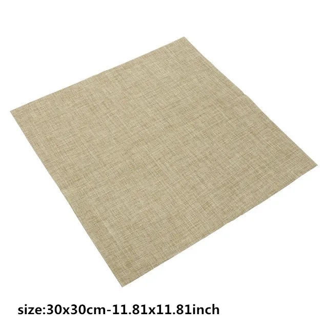 Table Cloth Napkins Imitation Linen Polyester Square Handkerchief Satin Table Dinner Napkin For Wedding Home Party Decoration - Цвет: table napkin B