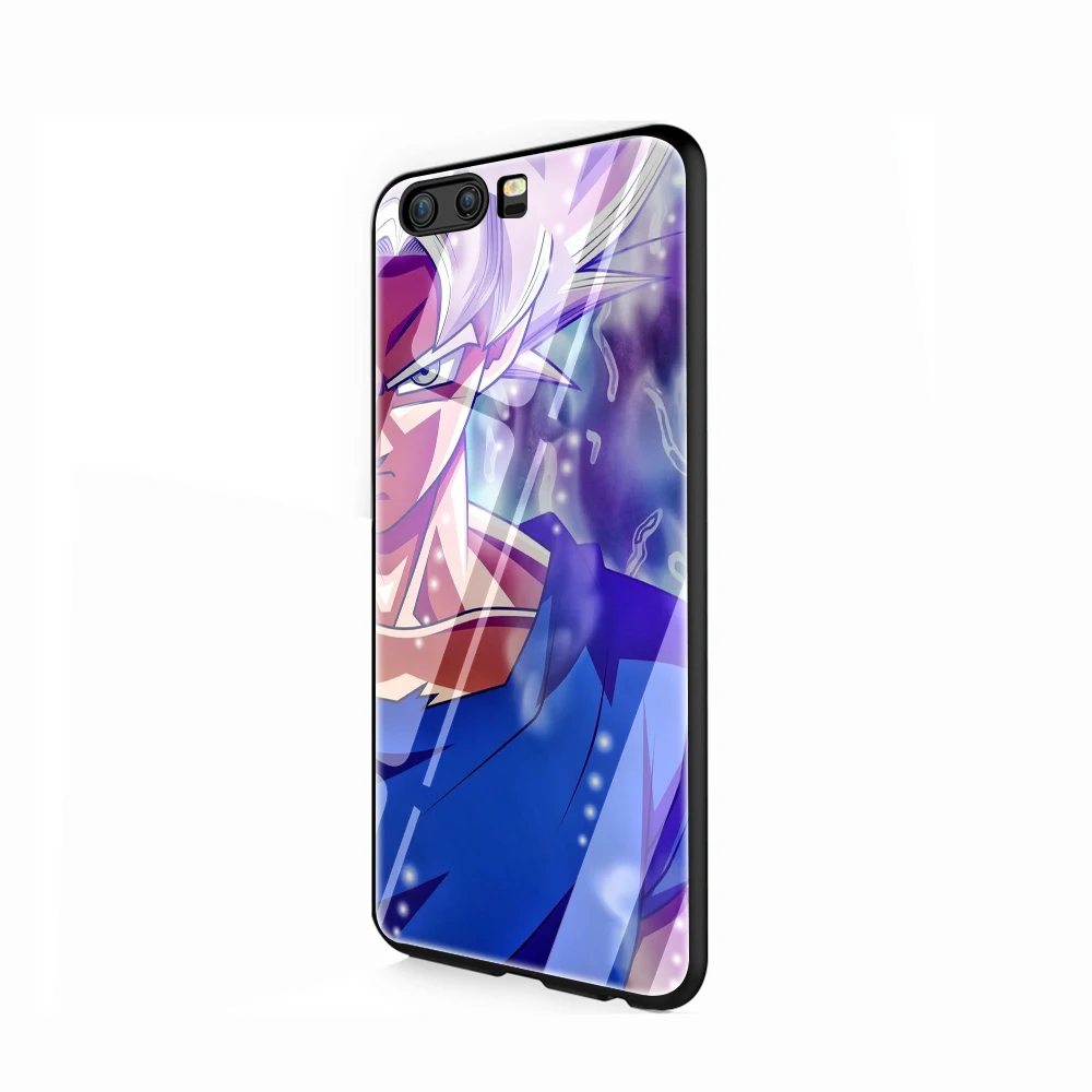 EWAU аниме Dragon Ball Супер Goku стеклянный чехол для телефона huawei P20 30 P Smart Mate20 pro Lite Honor9 10 Lite