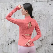 Женские фитнес-футболки для йоги и тренировок, топы с длинными рукавами для бега, тонкие спортивные топы для бега, сексуальные эластичные тренировки, дышащая кроп одежда