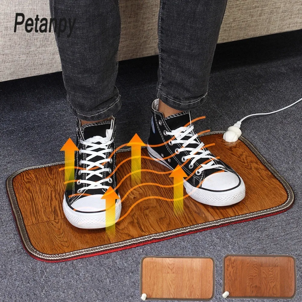 

50*30cm Electric Foot Feet Warmer Heated Floor Carpet Heating Mat Office Home Heating Pad Warm Feet Keep Warm Electric Blanket