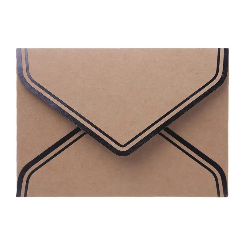 10pcs Retro Vintage Blank Craft Paper Envelopes For Letter Greeting Cards Wedding Party Invitations 125x175mm