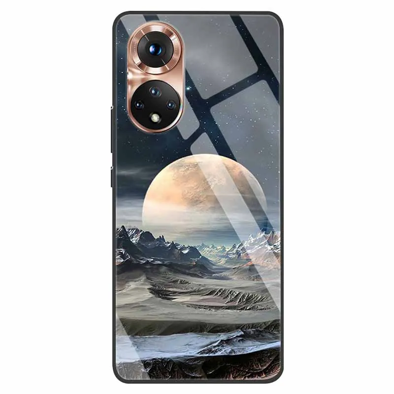 Luxury Tempered Glass Phone Case with Fashion Bumper