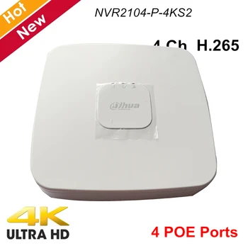 

Dahua 4 Channel Smart 1U 4 PoE Ports 4K H.265 Network Video Recorder NVR2104-P-4KS2 Lite 1 HDD Up to 8Mp Resolution NVR