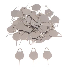 50 teile/satz Edelstahl Nadel für Sim Karte Tray Entfernung Eject Pin Tool für iPhone iPad Samsung für Huawei xiaomi