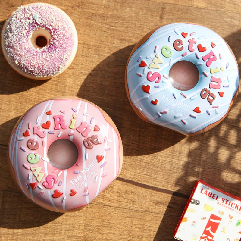 

AVEBIEN Tinplate Christmas Decorations for Home Chocolate Candy Bbox Cute Baby Shower Birthday Party Supplies Donut Candy Box