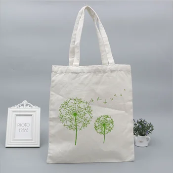 

Folding Shopping Bag Eco-friendly Reusable Portable Shoulder Bag Fashion Dandelion pattern Customizable logo Advertising GiftBag