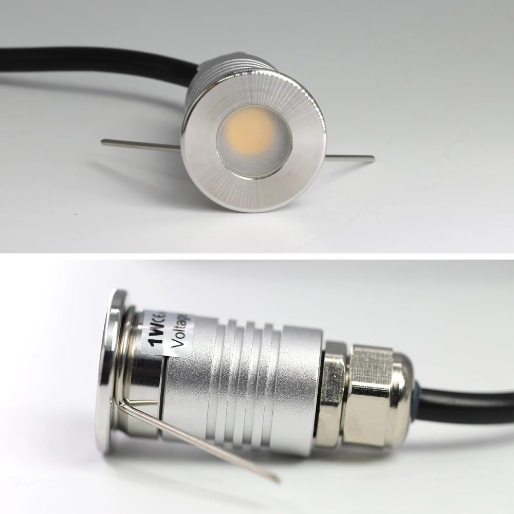 Tanie 1W Mini LED światło podziemne IP67 wodoodporna lampa Inground 12V sklep
