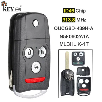 Chip FCC di Keyforkess 313.8MHz ID46: Fob a distanza dell'automobile di vibrazione di MLBHLIK-1T/OUCG8D-439H-A/per l'accordo di Acura TL MDX RDX