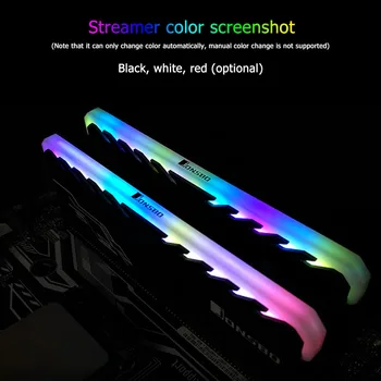 

RGB RAM Heatsink DDR DDR3 DDR4 Memory Cooling Heat Spreader Cooler for Desktop PC Computer Gaming Overclocking