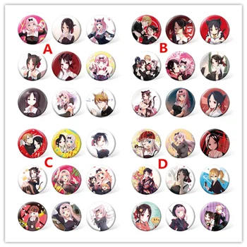 

9pcs one set Kaguya-sama Love Is War badge Pin button 2.3"(5.8cm)