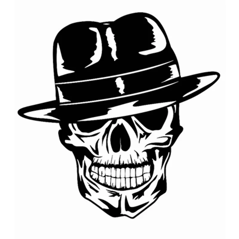 DCTAL Skull Halloween Topper Sticker Punk Death Decal Horror Halloween Devil Poster Name Car Window Art Wall Decals Decor Mural