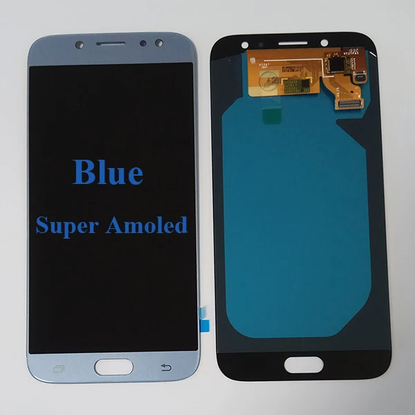 5," супер AMOLED дисплей для SAMSUNG Galaxy J7 Pro lcd J7 J730 J730F lcd дигитайзер сборка запасные части - Цвет: Blue