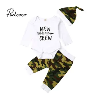 

Brand Toddler Baby girls boys clothes 3pcs Newborn Baby Infant Boys Letter Play Game Bodysuit Jumpsuit Print Pants Outfits Set
