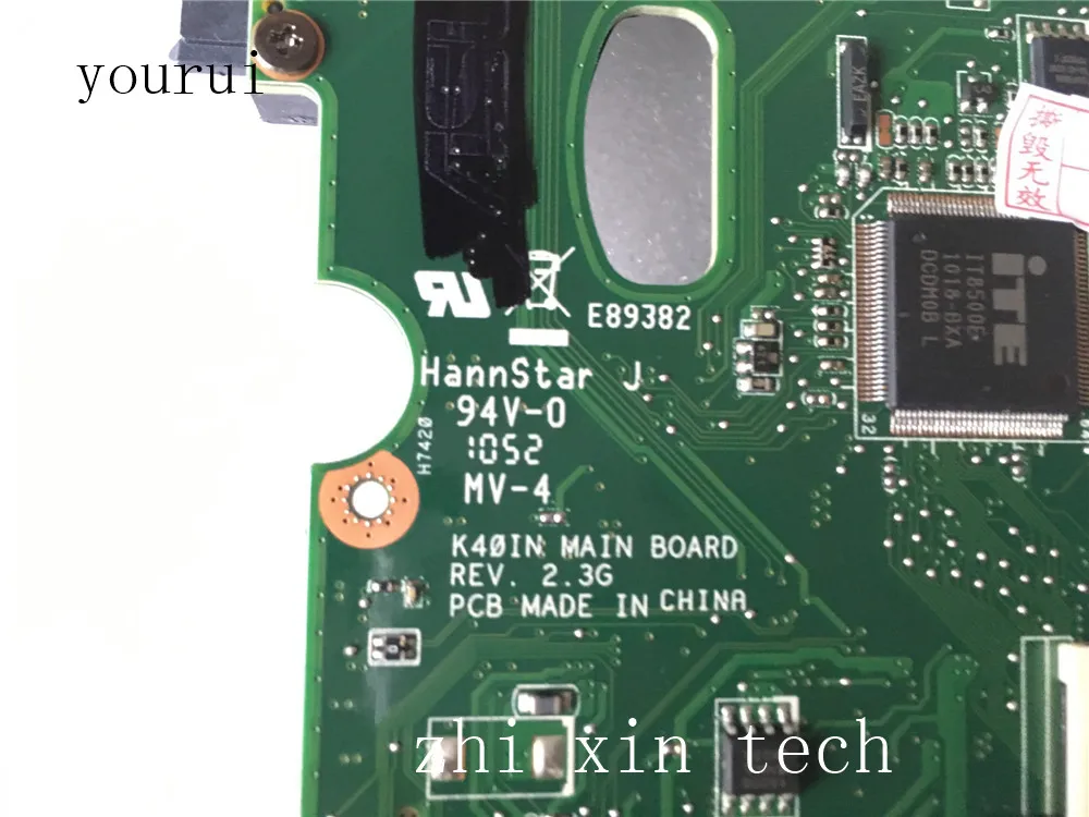 Yourui для ASUS K40IN K50IP Материнская плата ноутбука REV 2,3 69Y01YM10B33 тест ОК