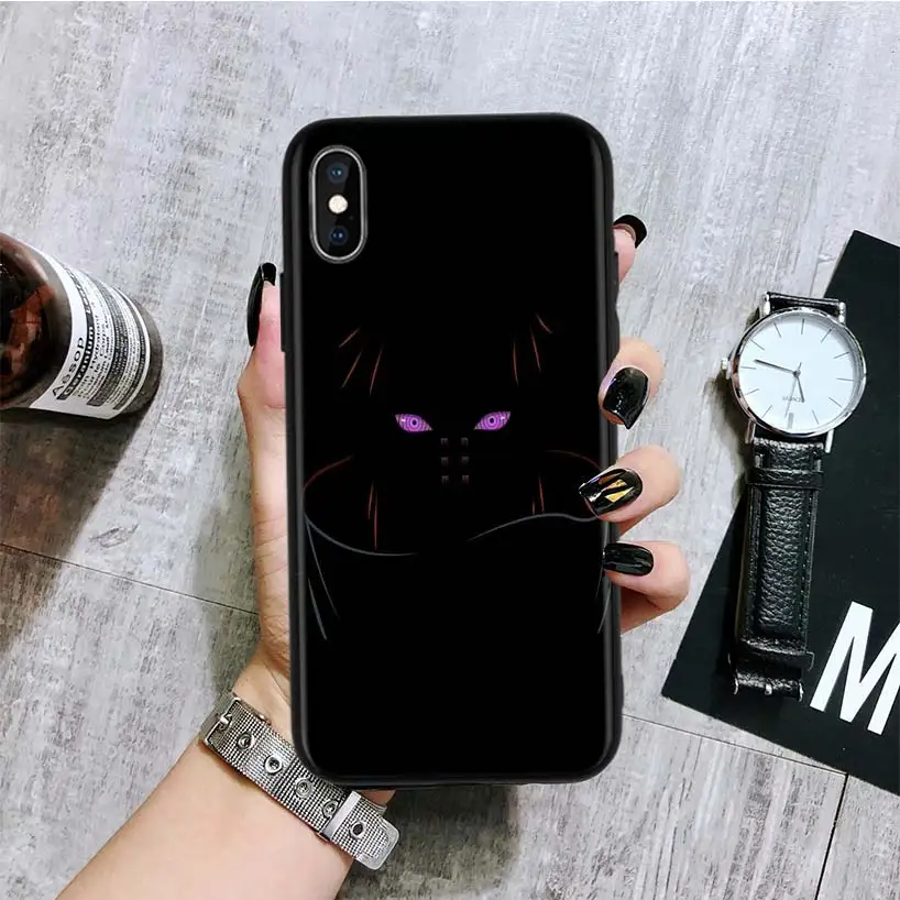 Наруто Учиха Обито боли черный чехол для телефона Apple IPhone 11 Pro XS MAX XR 7 8 6 6S Plus X 10 Ten 5 5S SE Coque Shel - Цвет: BA083-9