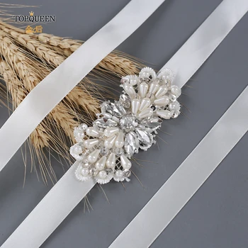 

TOPQUEEN S35 western rhinestone belts fashion belts for bridal high quality high fashion women belt bridal pearl crystal belt