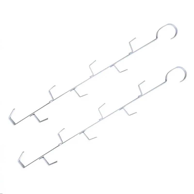 2pcs Multi Hook Hanger Space Saving Metal Coat Hanger Hook Hanger Tie Hanger for Bags