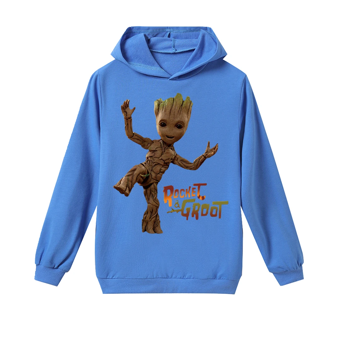 H1194 Rocket Raccoon and Groot boys Hoodies girl sweatshirt New Fashion Summer baby Casual T Shirt kids Shirt Tops Tees Children coat - Цвет: H1194