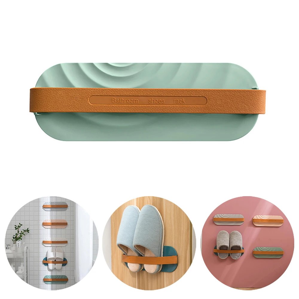 Bathroom Shoes Rack Wall Hanging Household Living Simple Hanger Organizer Storage Slippers Hangers Room