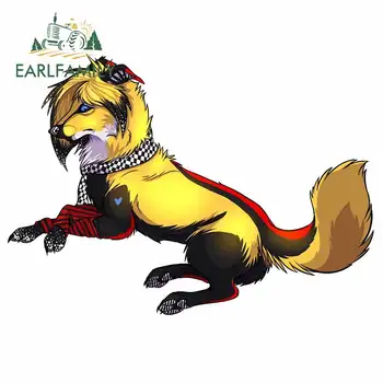 

EARLFAMILY 13cm x 9.4cm For Dog Car Styling Stickers Trunk Decal Waterproof Car Accessories Scratch-Proof For JDM SUV RV