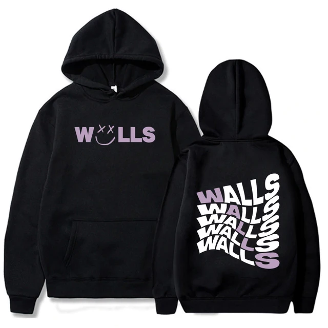 Louis Tomlinson Merch Smiley Walls Swirly Logo Hoodie Sweatshirt - Tiotee