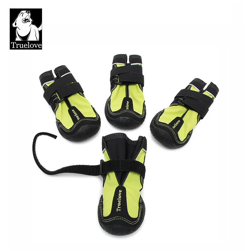 Truelove Pet Shoes Boots Waterproof for Dogs with Reflective Rugged Anti Slip Sole Skid Proof