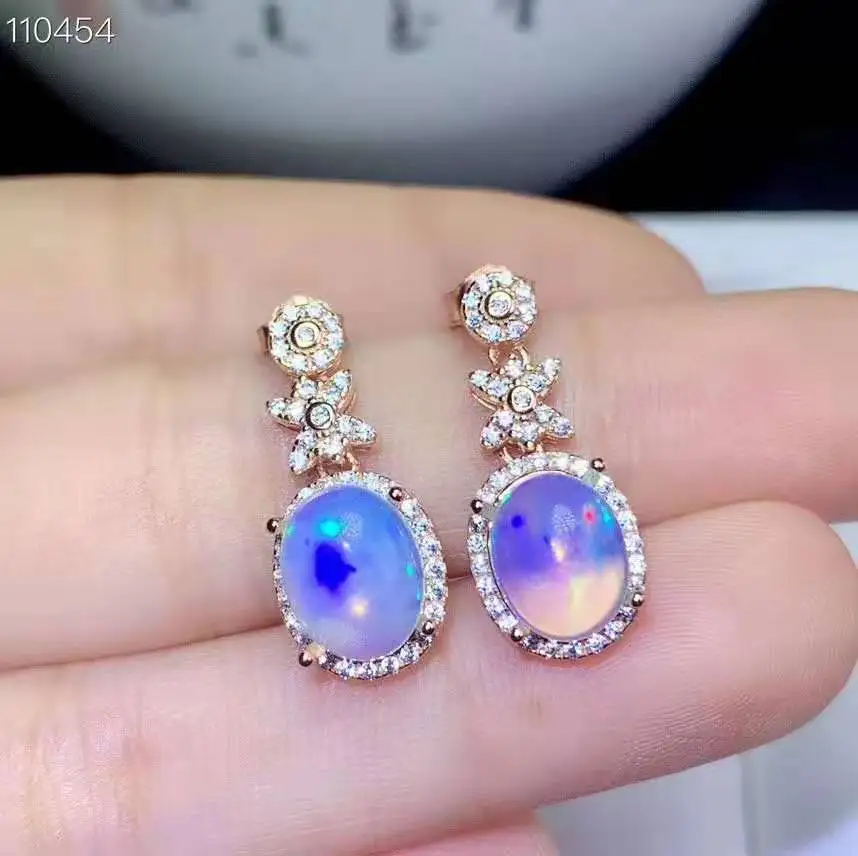 Опал S925 серьги Модные трендовые ювелирные изделия для женщин