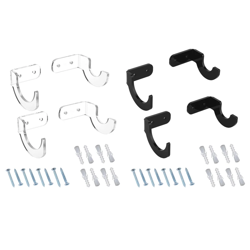 F2tc 4 Pieces Baseball Bat Horizontal Display Rack Hanger Protect Your